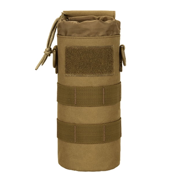 Soidarity Bolsa de transporte para hervidor de agua, soporte con cordón para actividades, funda protectora para botella de agua, cantina, Escalada Marrón
