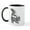 White/Black Inside, variant on CafePress - Cute Baby Skunk Mug - 11 oz Ceramic Mug - Novelty Coffee Tea Cup