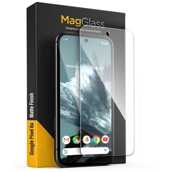 Magglass Matte Screen Protector Designed for Google Pixel 8a, Anti Glare Tempered Glass Guard