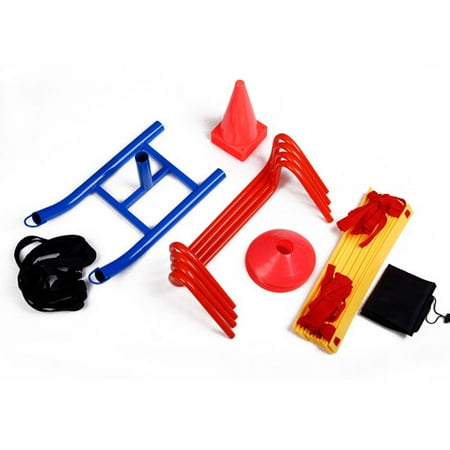 Soozier Speed / Agility Athletic Training Kit - Ladder, Hurdles, Cones, Markers, Sled