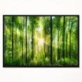 thumbnail image 2 of Designart - Forêt avec Rayons de Soleil Panorama - Impression d'Art Paysager sur Toile Encadrée, 2 of 4