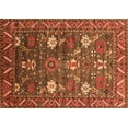 thumbnail image 1 of Ahgly Company Indoor Rectangle Oriental Orange Traditional Area Rugs, 2' x 3', 1 of 4