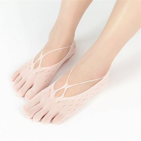

Wioihee Fashion Women Summer Low cut invisible non-slip ultrathin Five-finger Socks