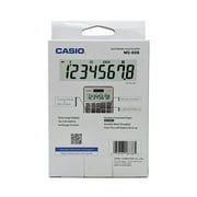 Casio MS-80B 8 Digit Desktop Calculator باللون الفضي