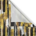 thumbnail image 5 of Ambesonne Modern Grommet Curtain, Grunge Art Brushstrokes, 50" x 108", Earth Yellow Black, 5 of 6