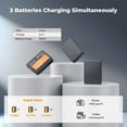 thumbnail image 2 of K&F Concept LP-E10 Camera Battery 3-Pack and Upgraded LCD Charger Compatible with Canon Rebel T7 Battery, EOS Rebel T7 T6 T5 T100, Kiss X50 X70 X80 X90, EOS 1100/1200/1300/1500/2000D, 2 of 7