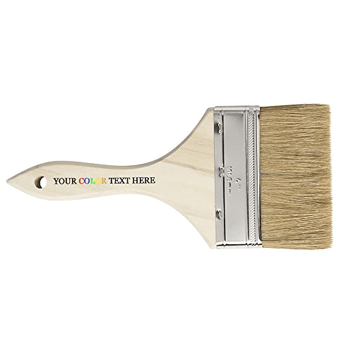 Customized Custom Personalized Printed in Full Color Natural Bristle