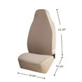thumbnail image 3 of Auto Drive 2 Piece Starla High Back Seat Covers Jacquard Polyester Tan, Universal Fit, AD081703TAN, 3 of 7