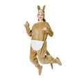 thumbnail image 6 of KelaJuan Halloween Animal Costume Kangaroo Mantis Elk Jumpsuit Long Sleeve Plush Pajamas Zip Up Romper Cosplay Outfit, 6 of 6