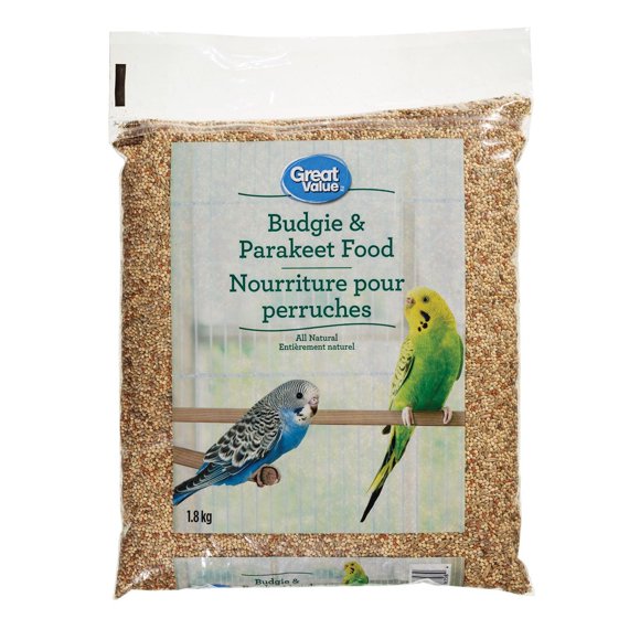 Great Value Budgie & Parakeet Food, 1.8kg
