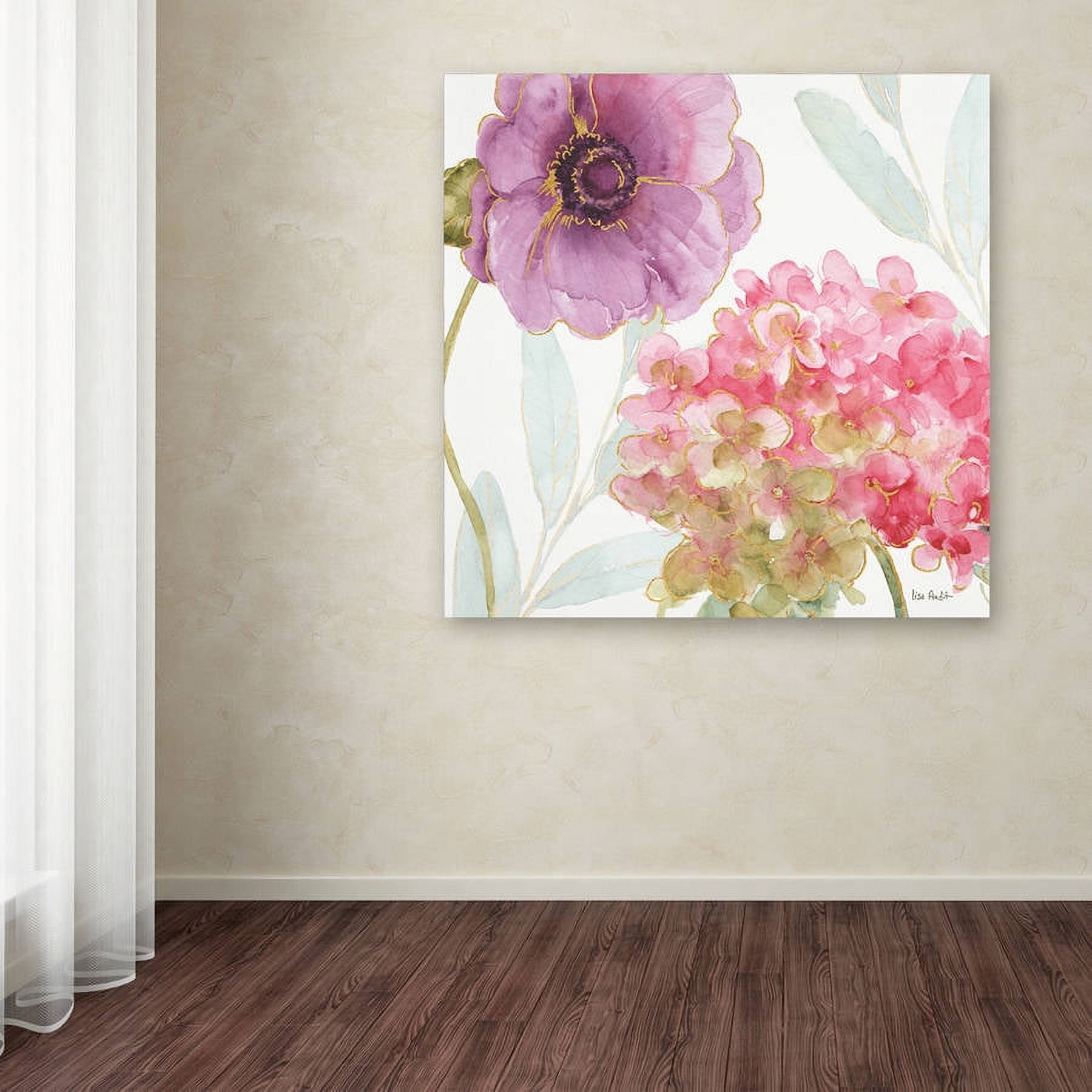 Trademark Fine Art "Rainbow Seeds Flowers IX" Canvas Art by Lisa Audit