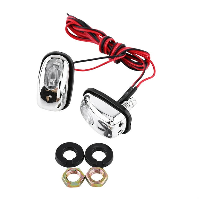 Windshield Spray Nozzle Windshield Spray Nozzle Led Lights Windshield Hood Wiper Washer Led Windshield Spray Nozzle 2 Pcs 12V Vehicle Hood Windshield Spray Nozzle With LED