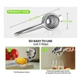 thumbnail image 3 of Lemon Squeezer, - Stainless Steel Extra Large Manual Lemon Juicer Squeezer with Solid Metal,1 * Manual juicer,Silver, 3 of 8