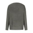 thumbnail image 6 of Noilla Women Jumper Tops Long Sleeve Sweater Winter Warm Pullover Ladies Cozy Knitted Sweaters V Neck Grey L, 6 of 9