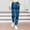 Blue, variant on Blmnix Flannel Pajamas Pajamas for Women Set Petite Pajamas Sleep Pants Sleepwear Taper Blue Ankle Womens Pajamas Set,S