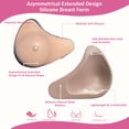 thumbnail image 2 of BIMEI Asymmetrical Extended Mastectomy Breast Form – Silicone Prosthesis for Post-Surgery,Right Side,#1, 2 of 7