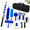 Blue-12 FT, variant on Blue 24 FT Telescoping Extension Pole Duster Kit for High Ceiling Cleaning