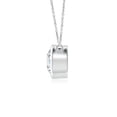 thumbnail image 2 of Angara Collier en Diamant Naturel - Collier Solitaire Rond en Diamant avec Lunette en Platine pour Femmes, 2 of 10