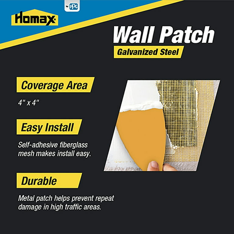Homax Galvanized Steel Heavy-Duty Wall Patch Homax Galvanized Steel Heavy-Duty Wall Patch