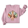 thumbnail image 4 of Inverlee Thanksgiving Sweatshirts Women Cute Turkey Pumpkin Print Sweatshirt Fall Long Sleeve Cotton Shirts Crewneck Dressy Casual Pullover Outfit, 4 of 7
