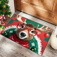 thumbnail image 4 of Christmas Reindeer Welcome Mat – Holiday Entry Door Rug for Front Porch, Indoor Outdoor Floor Mat for Kitchen, Bathroom, Entryway Decor, 4 of 5
