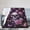 50x40, variant on Skull Floral Blanket Gift Throw Blanket Gothic Purple Rose Butterfly Gift for Women Dark Decor 50x40