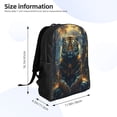 thumbnail image 4 of Honeii Forest Meditating Tiger Print Laptop Backpack for Work, College, Travel, Daily Backpacks for Men Women, Sport Rucksack,Computer Bag, 4 of 8