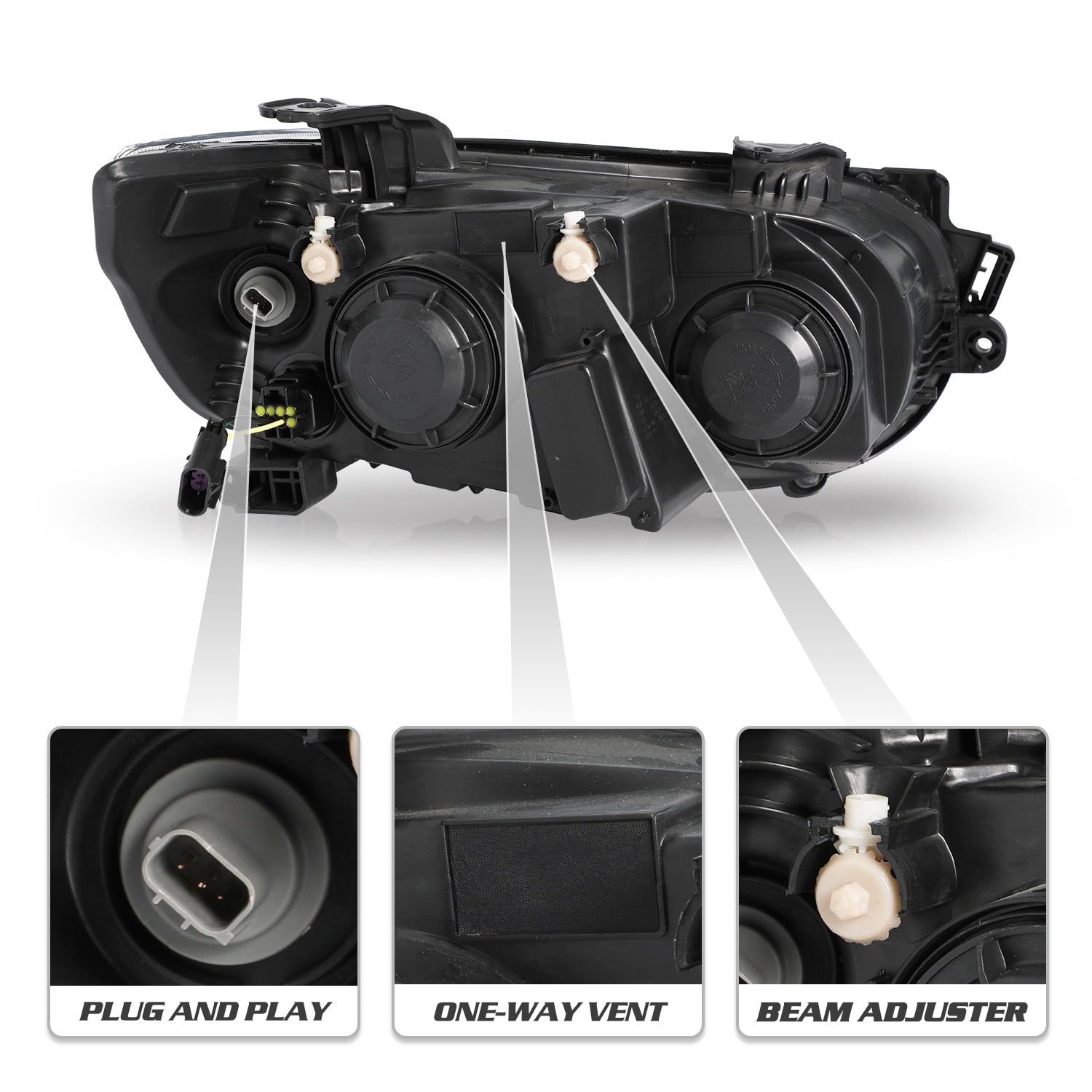Headlight For 2012 2013 2014 2015 2016 Chevrolet Sonic Halogen Headlamp Assembly