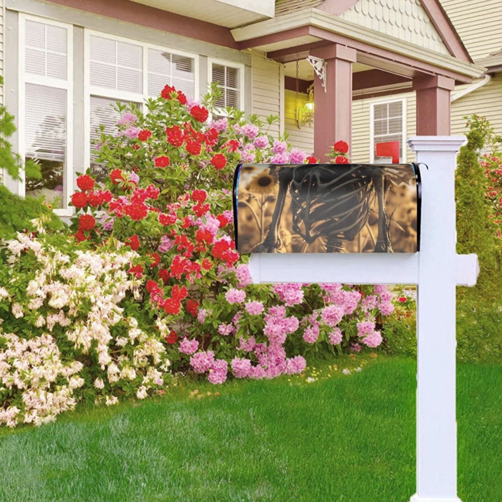Kdxio Magnetic Mailbox Cover 25.5x21 in Mailbox Cover Outdoor Decoration Holiday Mailbox Covers for Home Garden Yard-25.5x21 in