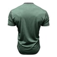 thumbnail image 6 of XUANTAOO Mens Tshirts Short Sleeve Button Down Crew Neck Henley Shirt Lightweight Green Shirts with Button Mens Clothes, 6 of 7
