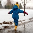 thumbnail image 4 of JAN & JUL Kids' Waterproof Rain Suit for Boys or Girls (Cozy-Dry: Blue, Size: 4 Years), 4 of 7