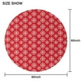 thumbnail image 6 of Christmas Round Tablecloth 70x70in(178x178cm) – Waterproof Polyester Table Cover with Full Print Design, Wrinkle Resistant & Washable for Kitchen Dining Party Decor, 6 of 6