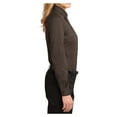 thumbnail image 3 of Womens Long Sleeve Easy Care Cotton/Polyester Shirt Coffee Bean/Light Stone XXL, 3 of 6