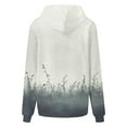 thumbnail image 5 of QQAMB Womens Oversized Hoodies Tie Dye Hooded Sweatshirts Casual Comfy Sweater Pullover Fall Winter Outfits with Pockets Gray L, 5 of 5