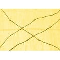 thumbnail image 1 of Ahgly Company Indoor Rectangle Solid Yellow Modern Area Rugs, 7' x 9', 1 of 4