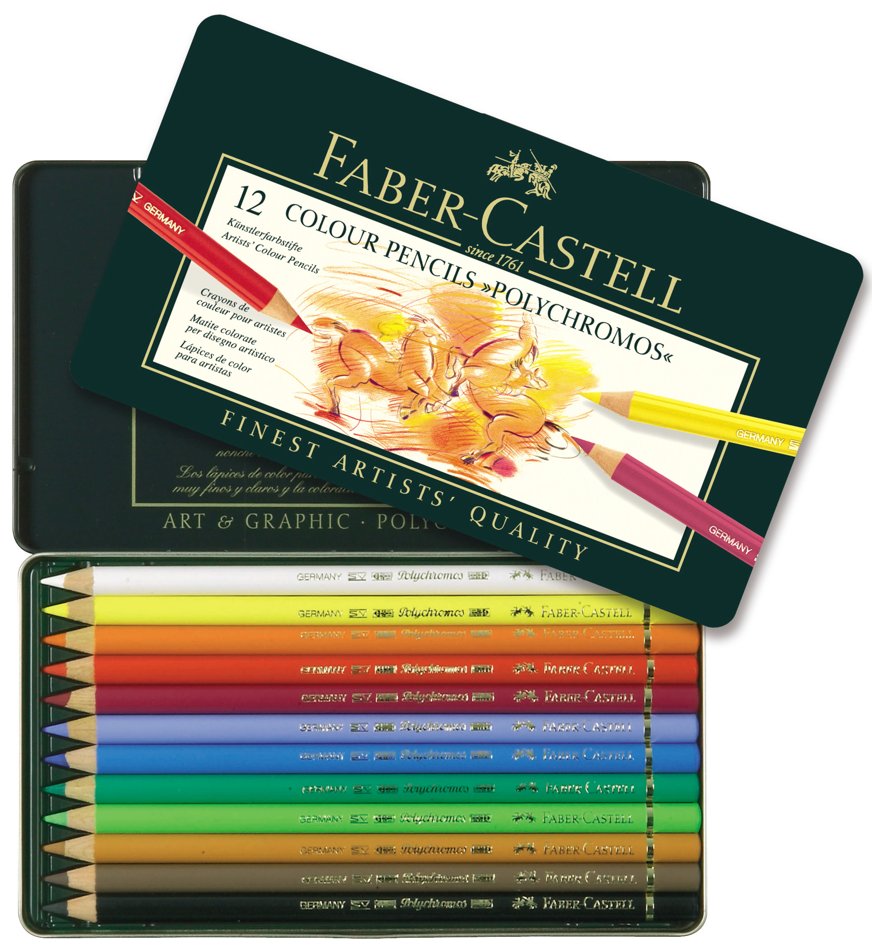 FaberCastell Polychromos Color Pencils ? 12 Colored Pencils Walmart