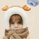 thumbnail image 4 of Gorro cálido de invierno con forro suave y bonitos cuernos para niños, niñas y niños., 4 of 5