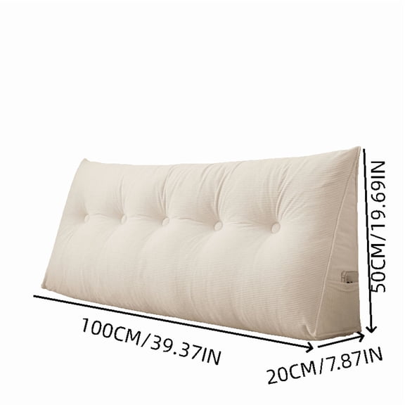 Ohmyroo Large Soft Tatami Backrest Pillow Sofa Lumbar Support Cushion for Dormitory Bedroom Home Comfort Essentials