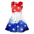 thumbnail image 6 of Moocorvic Toddler Girls Sleeveless Dress 4th of July Outfits for Girls, Summer Sundress Casual Playwear A-Line Dresses 4-5 Years, 6 of 7