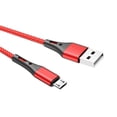 thumbnail image 4 of Kearding Cable de carga de 1/2 metros, Cable Micro USB, Cable de datos de rápido, Cable trenzado de nailon para teléfono móvil, accesorio para Teléfono y Comunicación Rojo 2M, 4 of 6