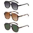 thumbnail image 2 of Gafas de sol YDAOWKN Retro Square Aviator UV400 para mujer/hombre, 2 of 7