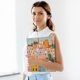thumbnail image 6 of FORMRS 3 Ring Binder with Pockets 1.5" D-Rings Clip Board 200 Sheets Capacity, Orange Cityscape Painting, 6 of 8