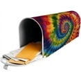 thumbnail image 4 of Tribal Ethnic Tie Dye Mailbox Covers, Spiral Colorful Magnetic Post Box Cover Wraps Large Size 25.5x21 in for Garden Yard Decor, 4 of 6