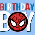 thumbnail image 2 of Toddler's Marvel Birthday Boy Spider-Man Logo Graphic Tee Light Blue 5T, 2 of 3