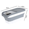 thumbnail image 5 of sunsanly Collapsible Pet Food Storage Bucket with Sliding Cover Dustproof Moisture-proof Large Capacity Kitchen Rice Cereal Container Pet Snacks Storage Box, 5 of 7