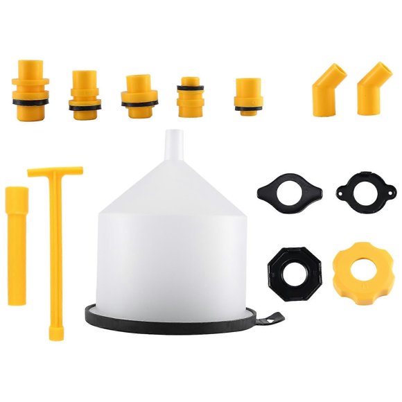 15PCS/Set Car Radiator Coolant Filling Funnel Kit Spill Proof Cooling System Tool Filling Funnel Sp