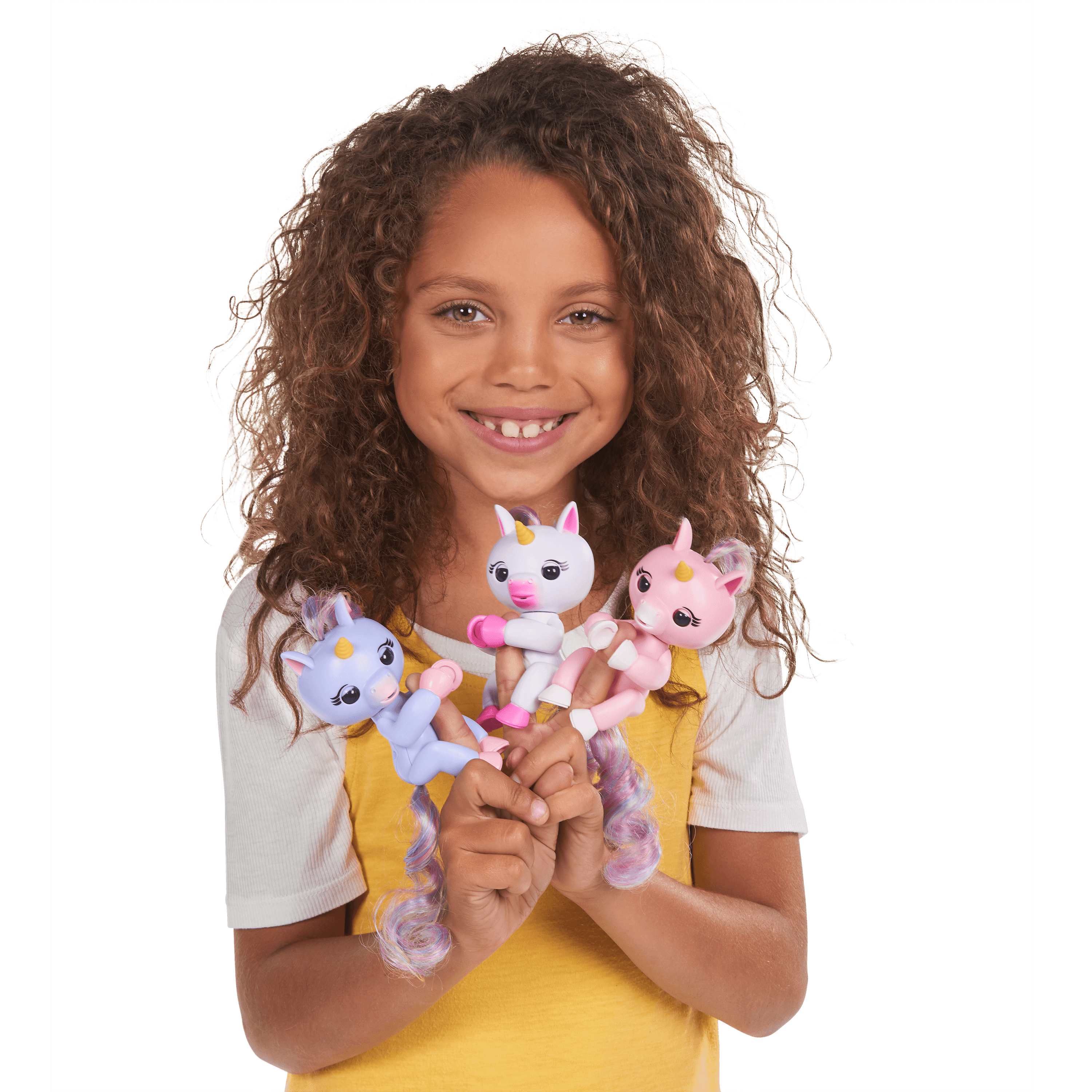 Brand New Fingerlings Pink Glitter Monkey or Alika Baby Unicorn Interactive Pet 