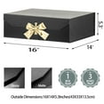 GoooodGift Extra Large Black Gift Box 16x13x5.5 Inches, Huge Gift Box