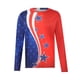 thumbnail image 4 of Hombres manga larga O-cuello impreso moda pulóver camisa casual Tops blusa Pompotops oipoqjl2274, 4 of 9