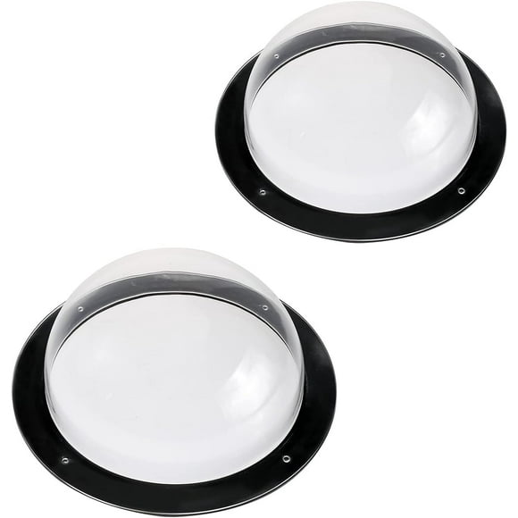 LAICAIW 2 Pack Dog Fence Window,11.2 Inch Acrylic Dome Clear Dome Pet Bubble Window Playground Doggie Fence Window